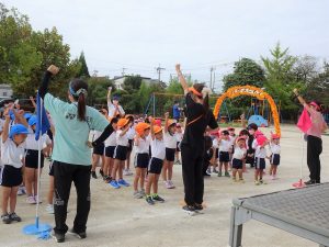 運動会園内予行練習