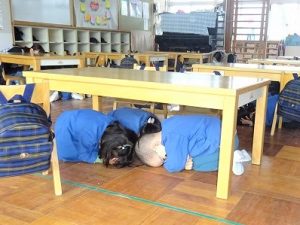 避難訓練（地震）