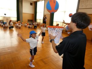 訪問バスケ教室（年長組）